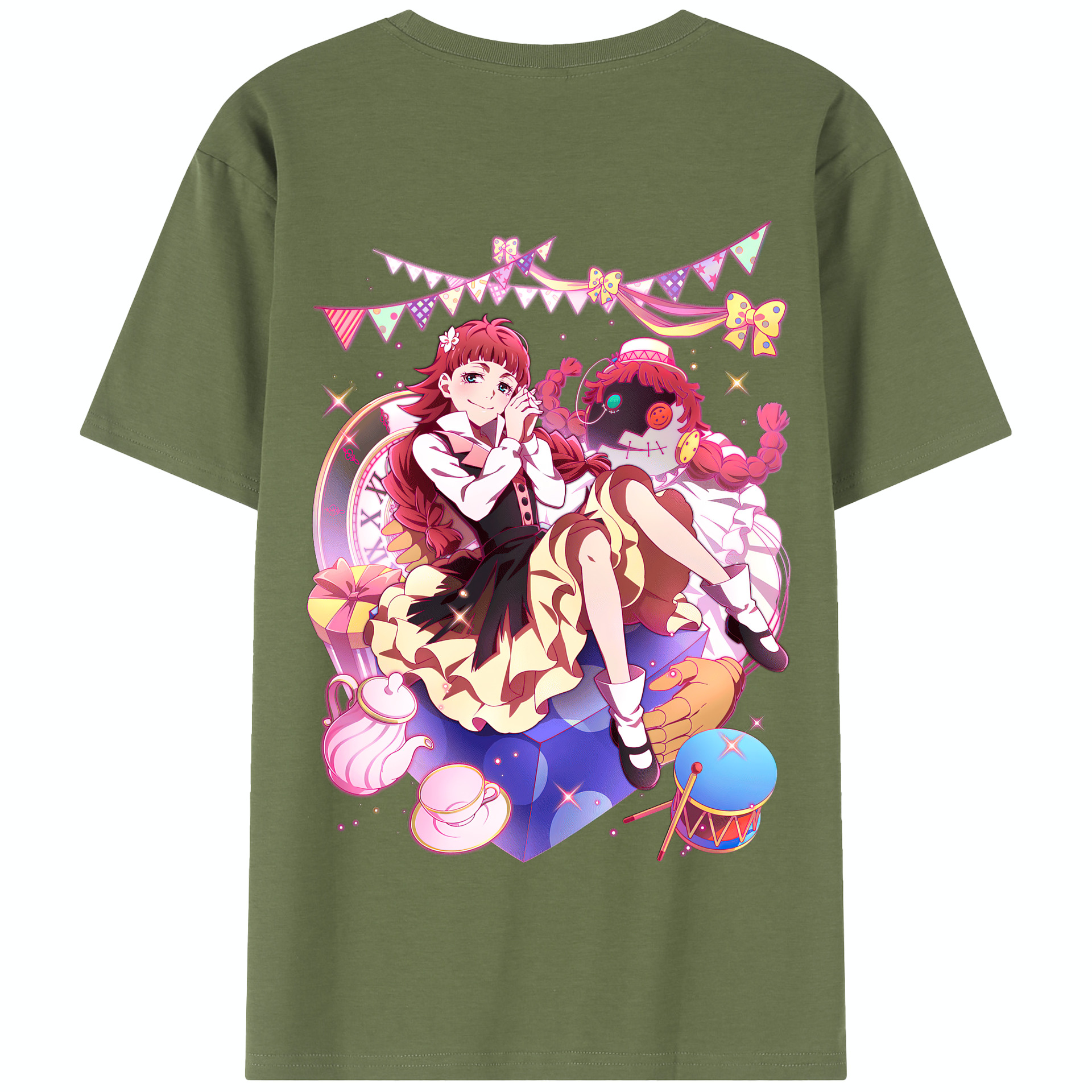 （画像用） 文豪ストレイドッグス Bungo Stray Dogs 綿100％半袖Tシャツ（背面プリント）